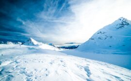 Photo Snow-covered cityscape